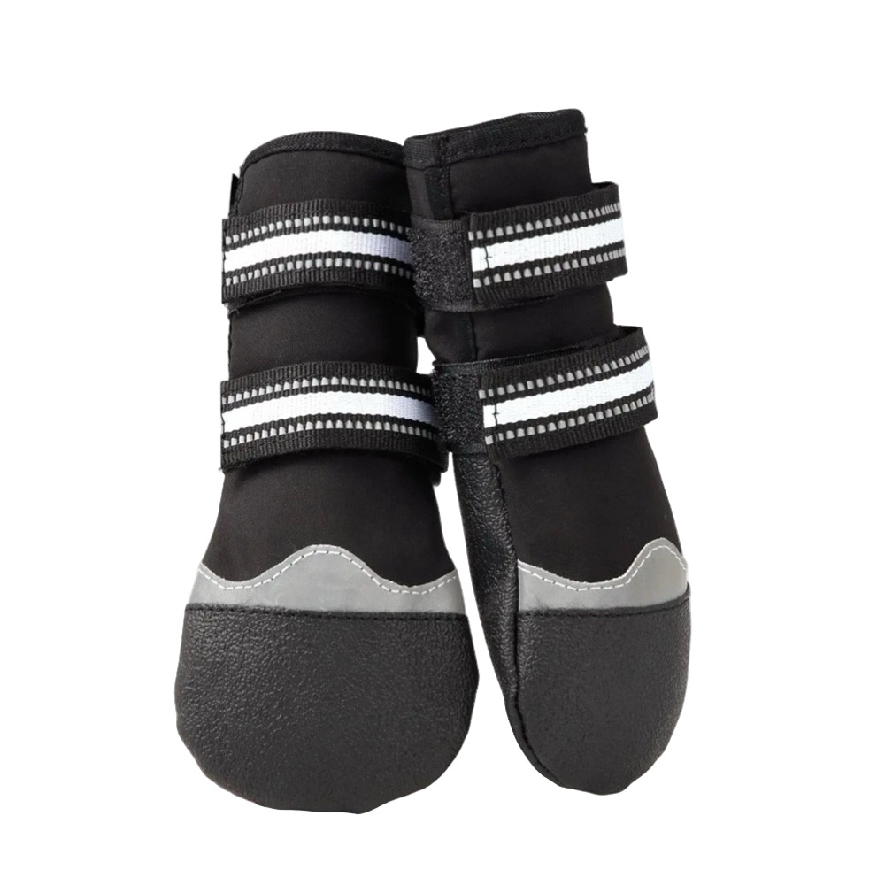 JZXOIVA waterproof Dog socks paw protection Black and Gray Boots size XL New